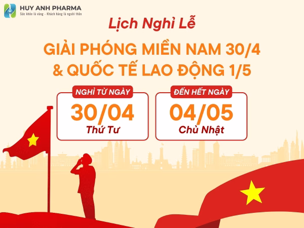 lịch nghỉ lễ 30/4 và 1/5 năm 2025